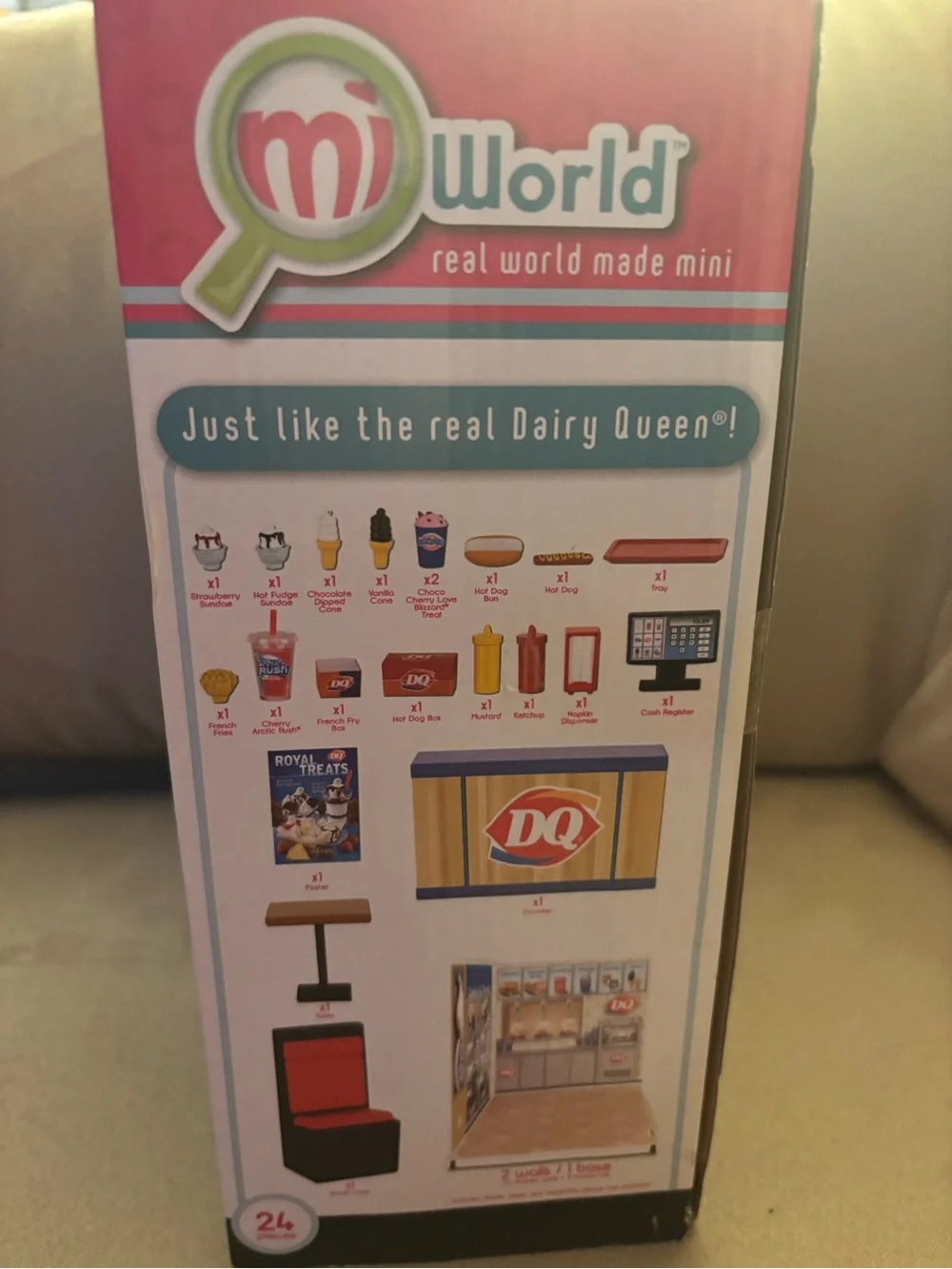 MiWorld Dairy Queen® Store Playset - Pink/Red
